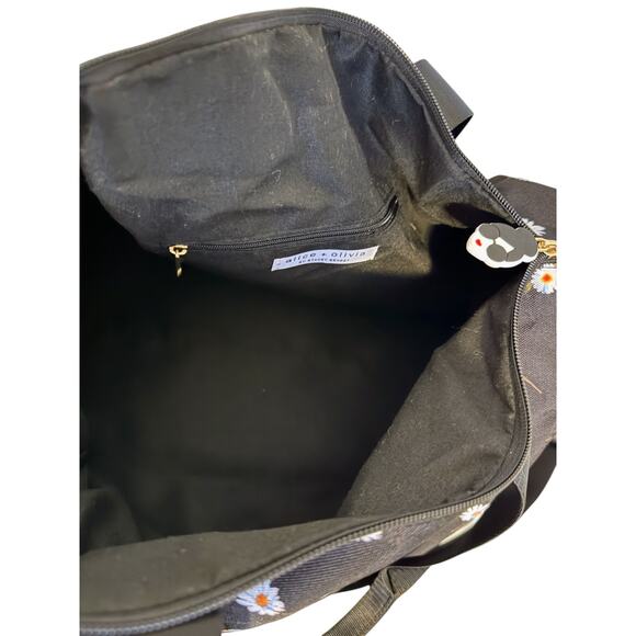 Alice and Olive Black Daisy Duffel bag - Picture 8 of 8
